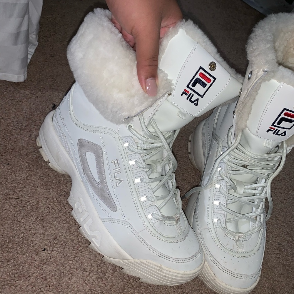 FILA Disruptor Fur Boot Shearling
